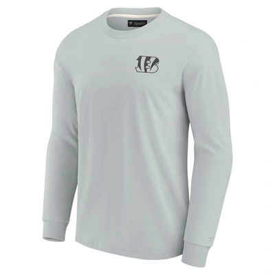 Shop Fanatics Signature Unisex  Gray Cincinnati Bengals Elements Super Soft Long Sleeve T-shirt