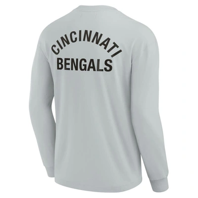 Shop Fanatics Signature Unisex  Gray Cincinnati Bengals Elements Super Soft Long Sleeve T-shirt