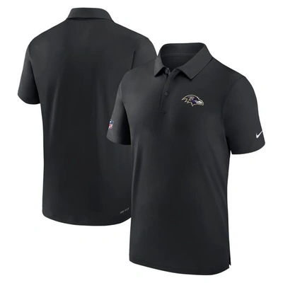 Shop Nike Black Baltimore Ravens Sideline Coaches Performance Polo