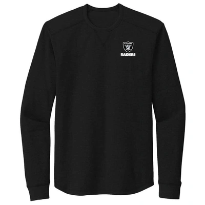 Shop Dunbrooke Black Las Vegas Raiders Cavalier Thermal Long Sleeve T-shirt