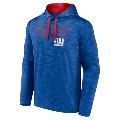 Shop Fanatics Branded Heather Royal New York Giants Hook And Ladder Pullover Hoodie