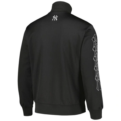 Shop Pleasures Black New York Yankees Pitcher Full-zip Track Jacket