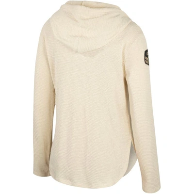 Colosseum Cream Penn State Nittany Lions Oht Military Appreciation Casey Raglan Long Sleeve Hoodie T In Cream