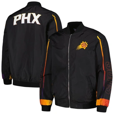 Shop Jh Design Black Phoenix Suns Full-zip Bomber Jacket
