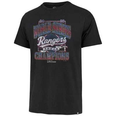 Shop Profile '47 Black Texas Rangers 2023 World Series Champions Big & Tall T-shirt