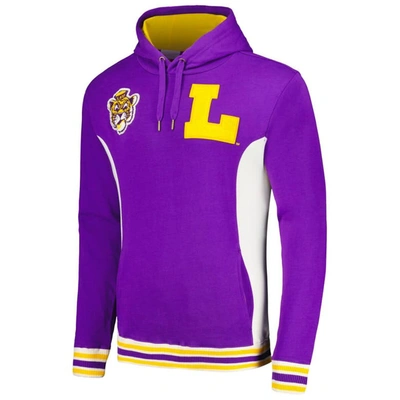Shop Mitchell & Ness Purple Lsu Tigers Team Legacy French Terry Pullover Hoodie