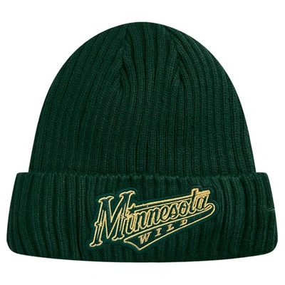 Shop Pro Standard Green Minnesota Wild Classic Core Cuffed Knit Hat