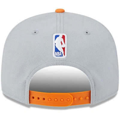 Shop New Era Gray/orange Phoenix Suns Tip-off Two-tone 9fifty Snapback Hat