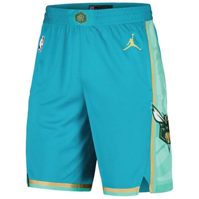 Shop Jordan Brand Teal Charlotte Hornets 2023/24 City Edition Swingman Shorts