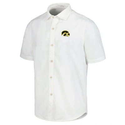 Shop Tommy Bahama White Iowa Hawkeyes Coconut Point Palm Vista Islandzone Camp Button-up Shirt