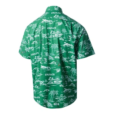 Reyn Spooner Green Philadelphia Eagles Throwback Kekai Print Button-up Shirt In Green