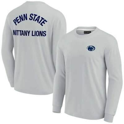 Shop Fanatics Signature Unisex  Gray Penn State Nittany Lions Elements Super Soft Long Sleeve T-shirt