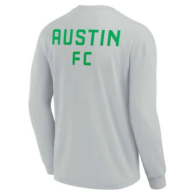 Shop Fanatics Signature Unisex  Gray Austin Fc Elements Super Soft Long Sleeve T-shirt