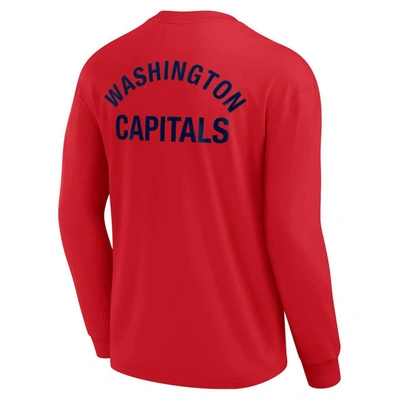 Shop Fanatics Signature Unisex  Red Washington Capitals Elements Super Soft Long Sleeve T-shirt