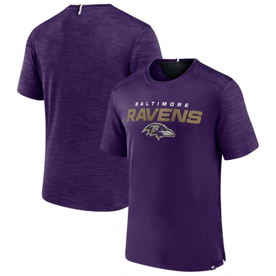 Shop Fanatics Branded Purple Baltimore Ravens Defender Evo T-shirt