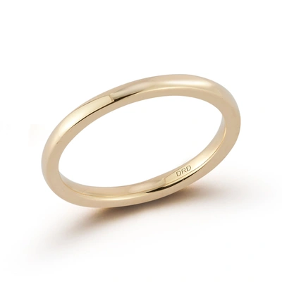 Shop Dana Rebecca Designs Drd 2mm Gold Band In Yellow Gold