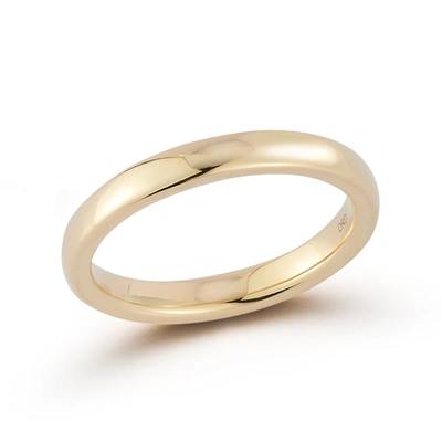 Shop Dana Rebecca Designs Drd 3mm Gold Band In Yellow Gold