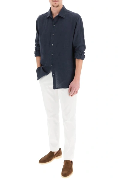 Shop Agnona Classic Linen Shirt