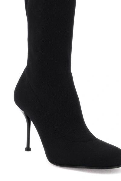 Shop Alexander Mcqueen Knitted Ankle Boots