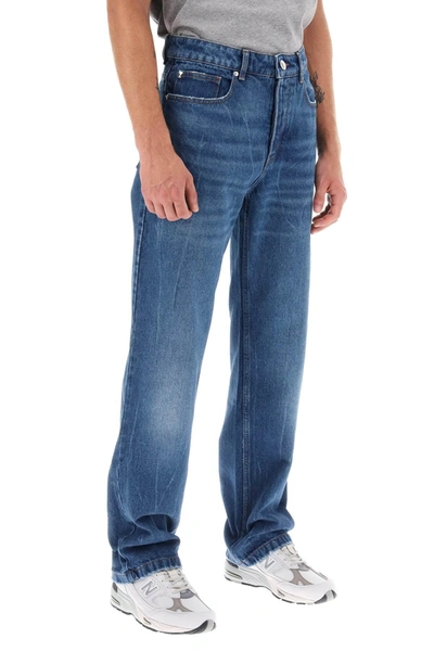 Shop Ami Alexandre Mattiussi Ami Alexandre Matiussi Loose Jeans With Straight Cut