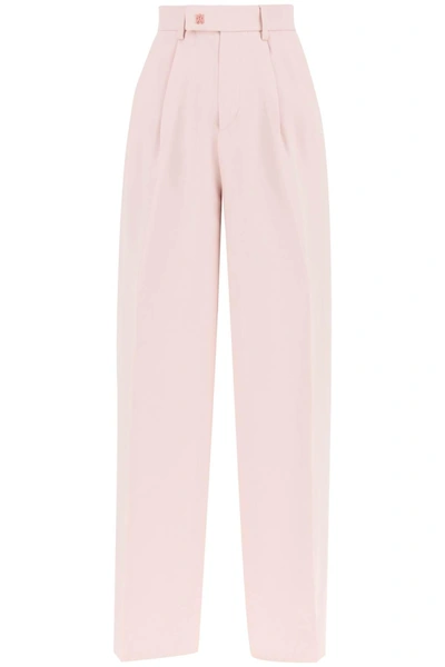 Shop Amiri Pants With Wide Leg And Pleats