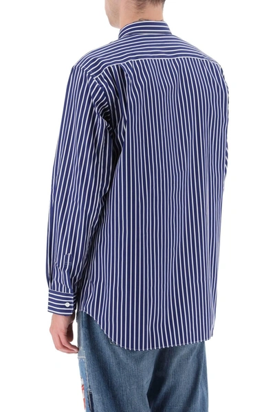 Shop Comme Des Garçons Shirt Comme Des Garcons Shirt Striped Cotton Shirt