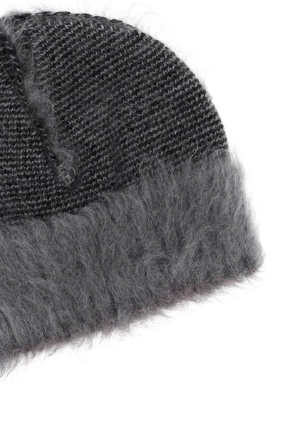 Shop Craig Green Reversible Beanie Hat In Grey Wool