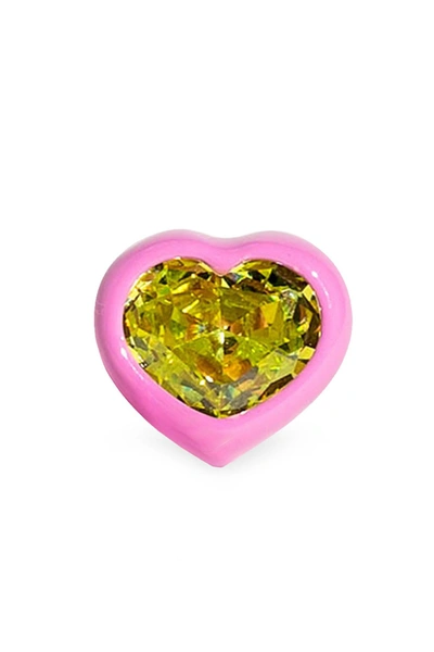 Shop Dans Les Rues Lux Heart Ring In Pink