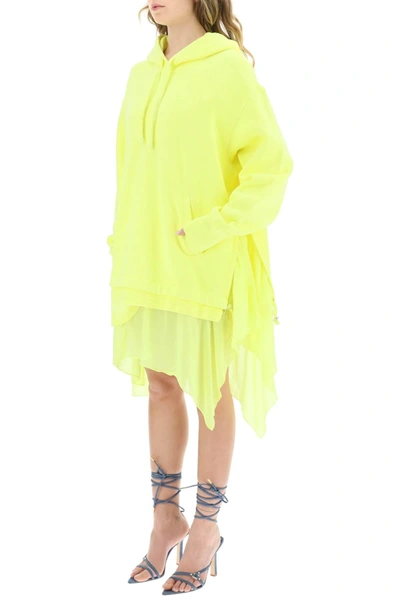 Shop Diesel 'd Role' Oversized Dress In Yellow