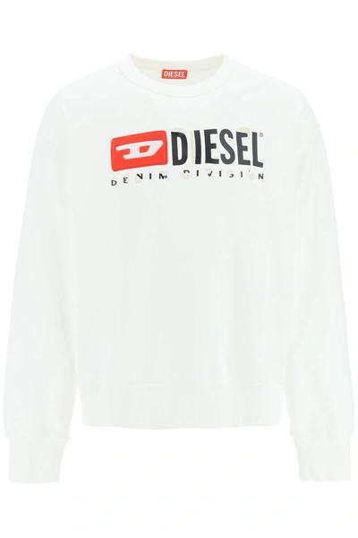 Shop Diesel Destroyed Logo Sweatshirt