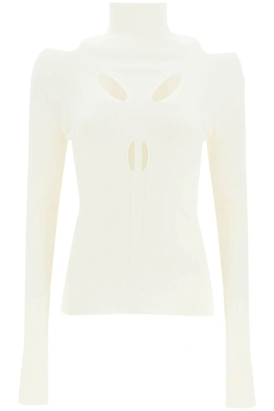 Shop Dion Lee Cut Out Skivvy In White