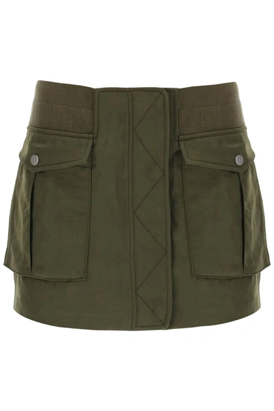 Shop Dion Lee Twill Bomber Mini Skirt
