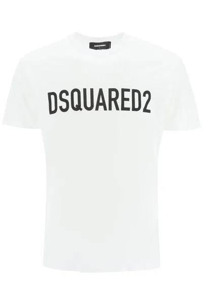 Shop Dsquared2 'cool' Logo Print T Shirt In White