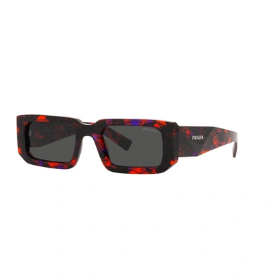 Shop Prada Pr 06ys 06v5s0 53mm Mens Rectangular Sunglasses In Multi