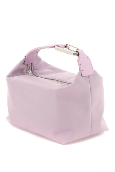 Shop Eéra Eera Laminated Leather Mini Moonbag In Purple Technical