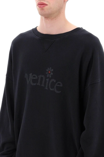 Shop Erl Venice Print Maxi Sweatshirt