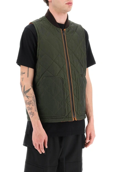 Shop Filson 'eagle Plains' Reversible Vest In Green