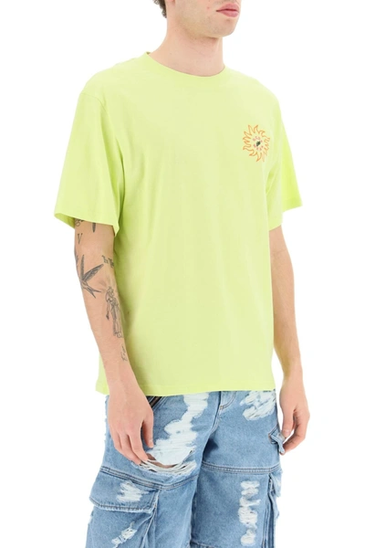 Shop Gcds Surfing Wirdo T Shirt In Green