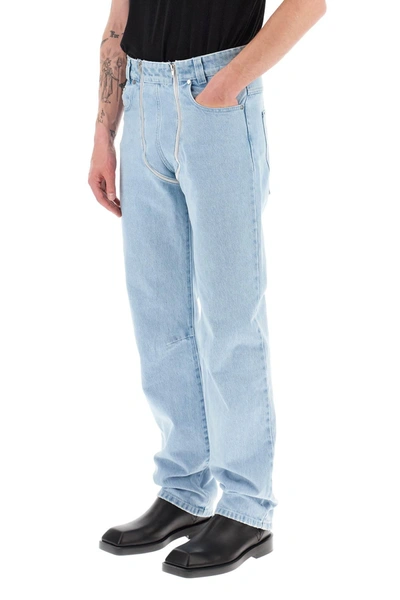 Shop Gmbh Straight Leg Jeans With Double Zipper