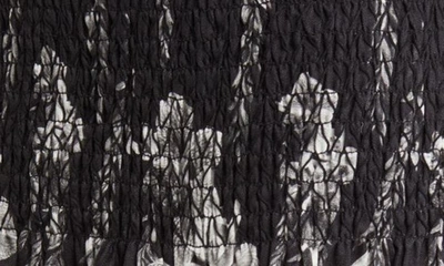 Shop Allsaints Riah Mia Smock Ruffle Linen Skirt In Black