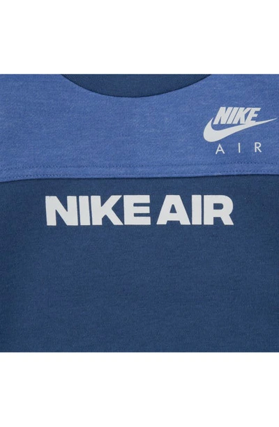 Nike Kids' Fleece Pullover Sweatshirt & Joggers Set In Dark Marina Blue