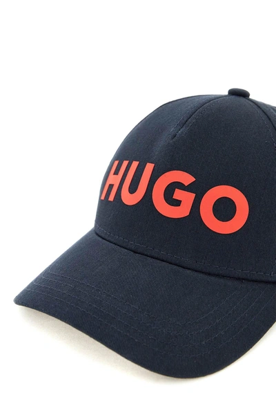 Shop Hugo Baseball Cap With Logo Print
