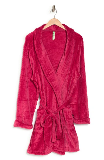 Honeydew Intimates Do Not Disturb Plush Robe In Garnet