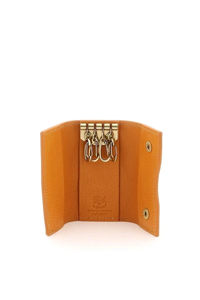 Shop Il Bisonte Leather Key Holder In Brown