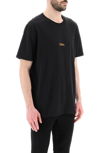 Shop Ksubi 'fake' T Shirt In Black