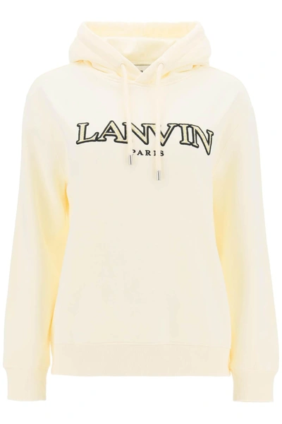Shop Lanvin Curb Logo Hoodie