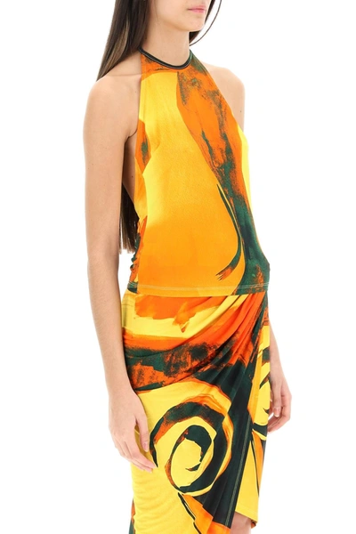 Shop Louisa Ballou 'halter' Top In Orange