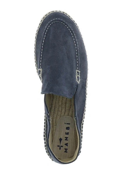 Shop Manebi Espadrilles Loafers In Blue