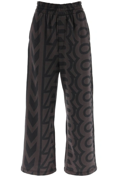 Shop Marc Jacobs 'the Monogram Oversize Sweatpants' In Brown