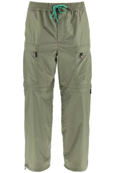 Shop Moncler Grenoble Zip Off Convertible Ripstop Pants